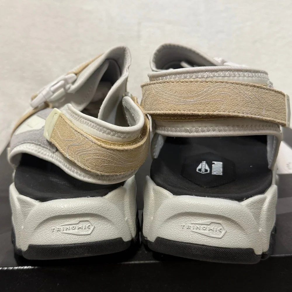 NIB Puma 13 Trinomic Sandal Harbor‎ Mist Grey Retro Luxury Athleisure Streetwear